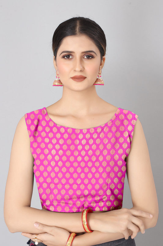 Olive Banarasi Silk Woven Zari Design Striped Saree with Unstitched Blouse - Hiral Fashion - Distacart