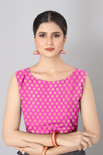 Thumbnail for Olive Banarasi Silk Woven Zari Design Striped Saree with Unstitched Blouse - Hiral Fashion - Distacart