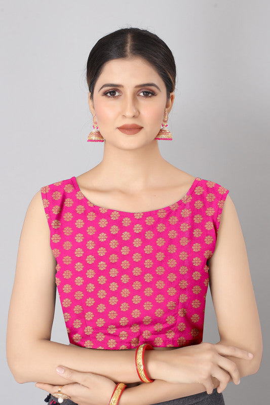 Black Silk Blend Woven Zari Design Striped Saree with Unstitched Blouse - Hiral Fashion - Distacart