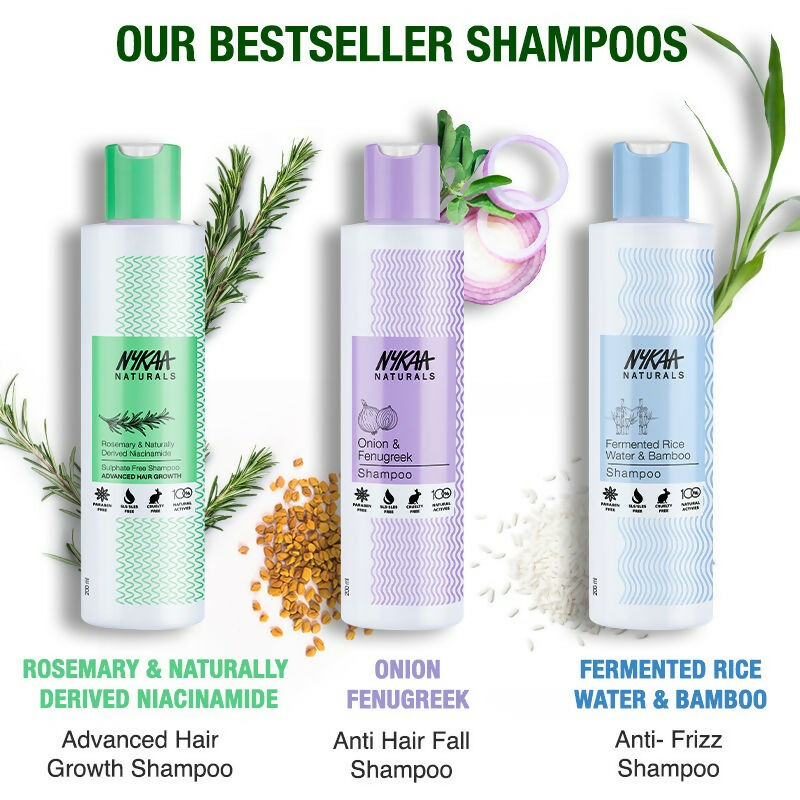 Nykaa Naturals Anti-Hair Fall Shampoo With Onion, Fenugreek - Distacart