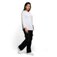 Thumbnail for NOZ2TOZ Embroidered top for women - White