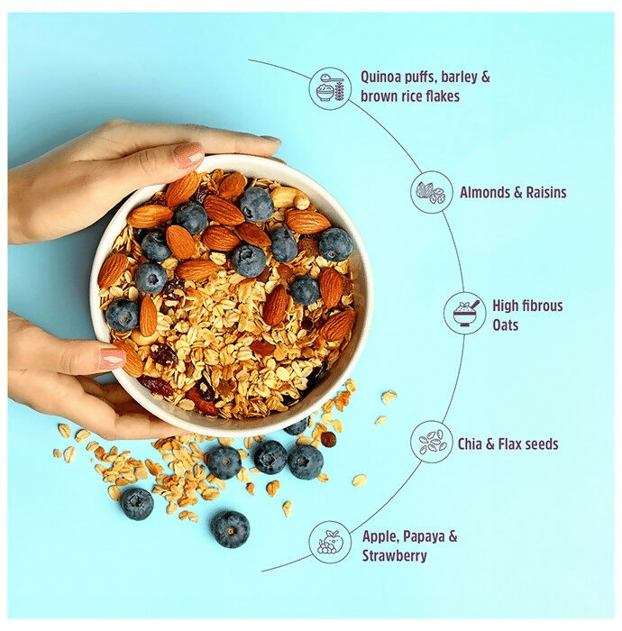 MuscleBlaze Fit High Protein Muesli - Fruits & Nut - Distacart