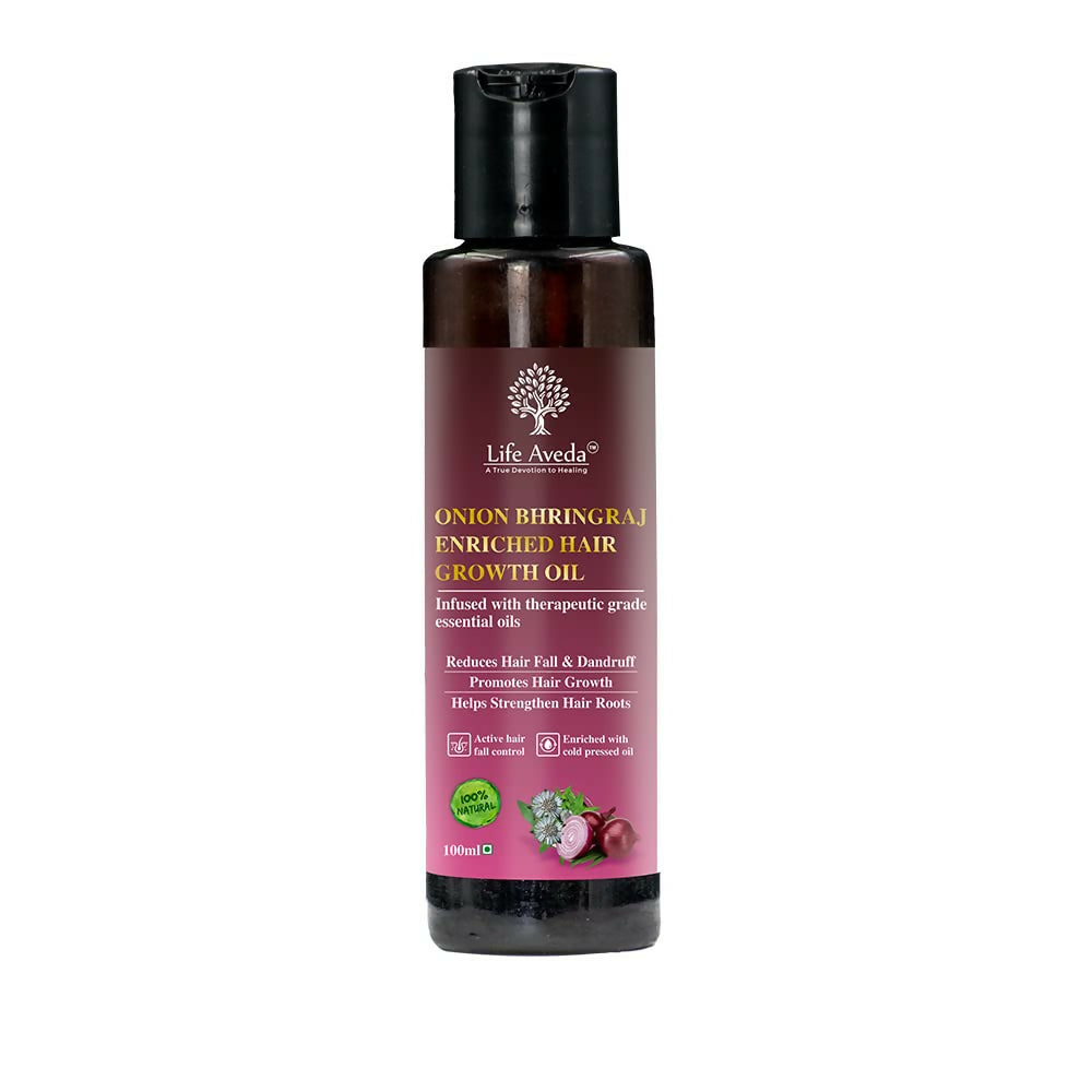 Life Aveda Onion Bhringraj Enriched Hair Growth Oil - Distacart