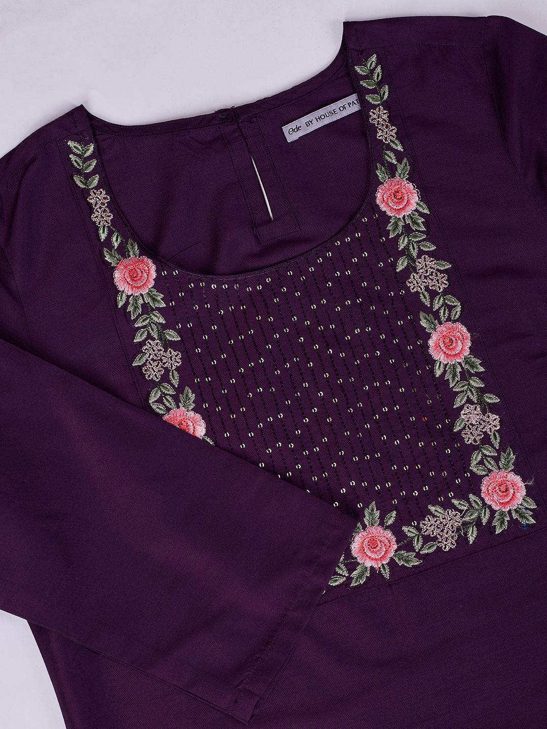 Ode by House of Pataudi Women Embroidered Straight Kurta - Distacart