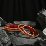 Thumbnail for Afast Elegant Bridal & Wedding Party Fashion Bangle/Kada Set, Red, Glass, Pack Of 8 Model No- A35 - Distacart