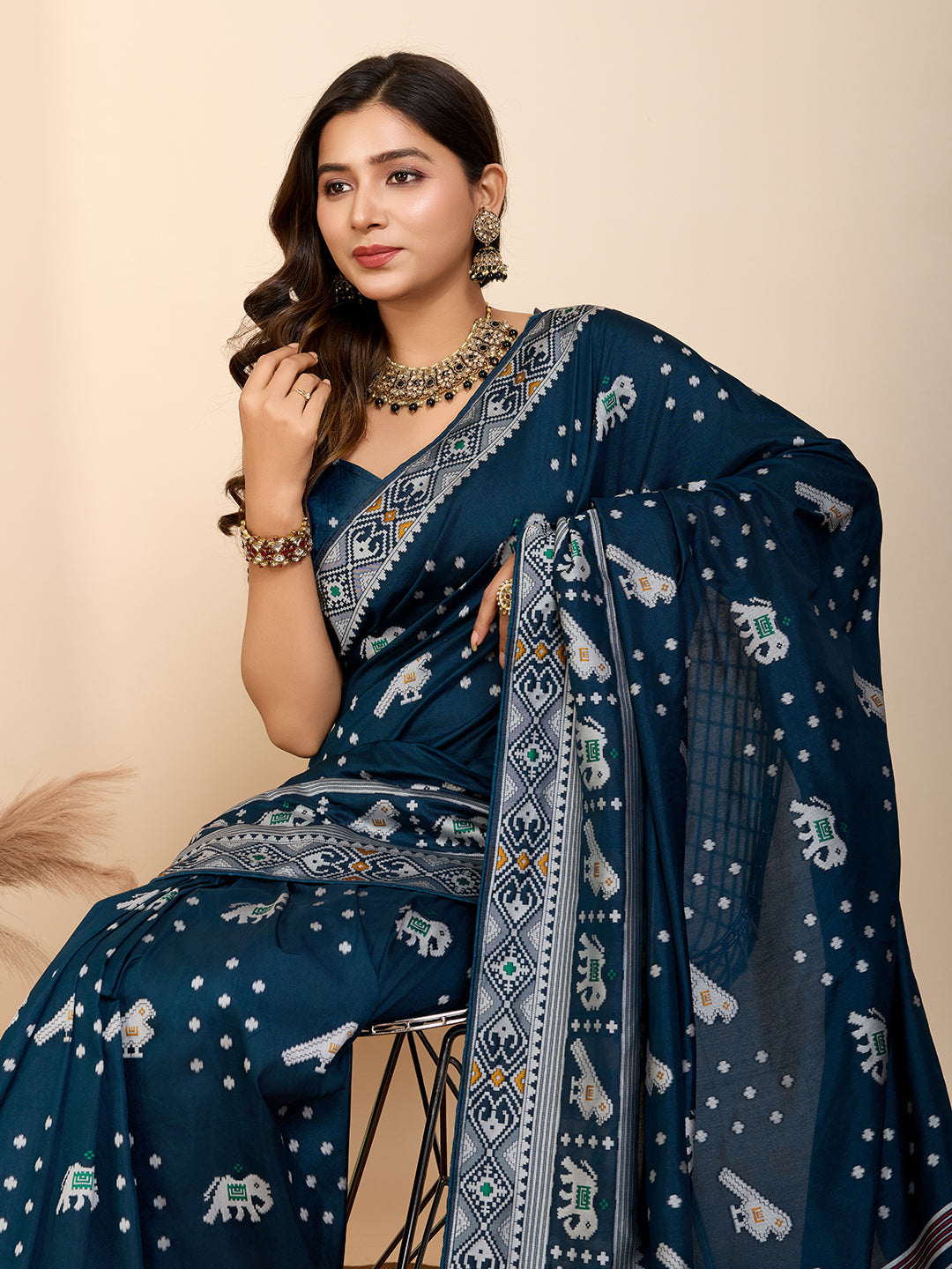 Vedant Vastram Maslin Dola Silk Kanjeevaram Silk Saree - Morpich - Distacart