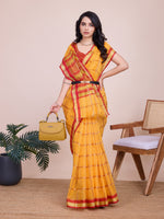 Thumbnail for Vedant Vastram Cotton Silk Jacquard Fancy Saree - Mustard - Distacart