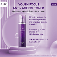 Thumbnail for AHC Youth Focus Anti-Ageing Hydrating Face Toner With Pro Retinal 11X - Korean skincare