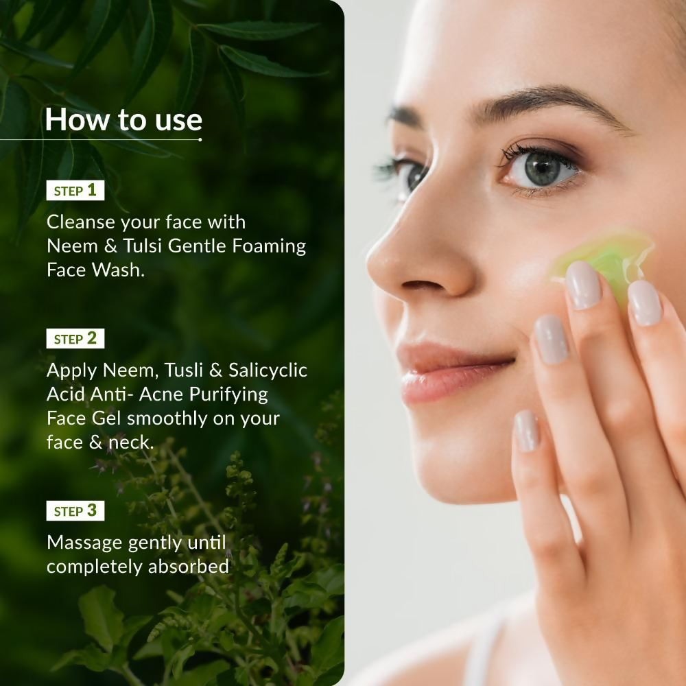 Lotus Botanicals Neem, Tulsi & Salicylic Acid Anti-Acne Purifying Face Gel - Distacart