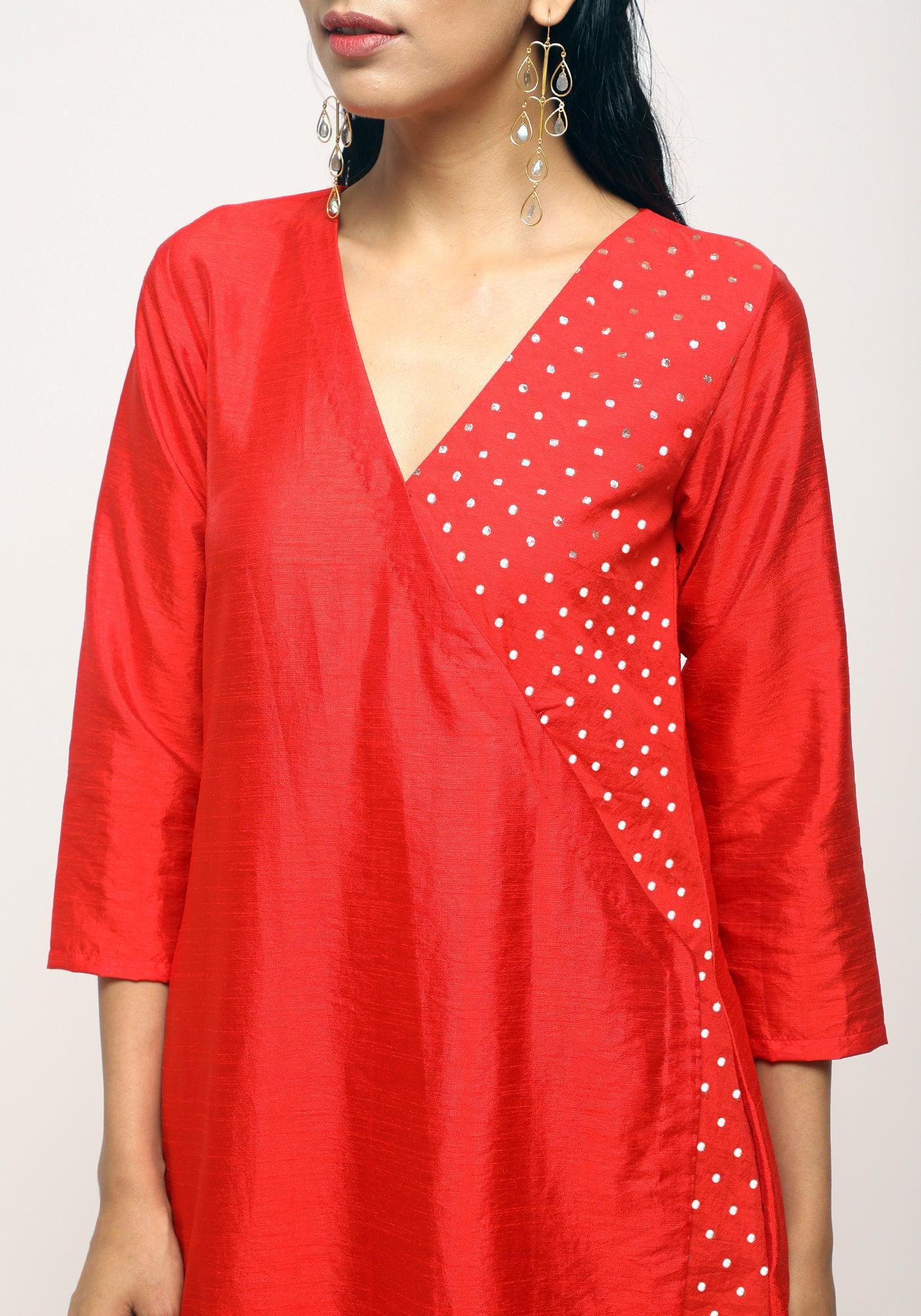 trueBrowns Orange Foil Angrakha Set - Distacart