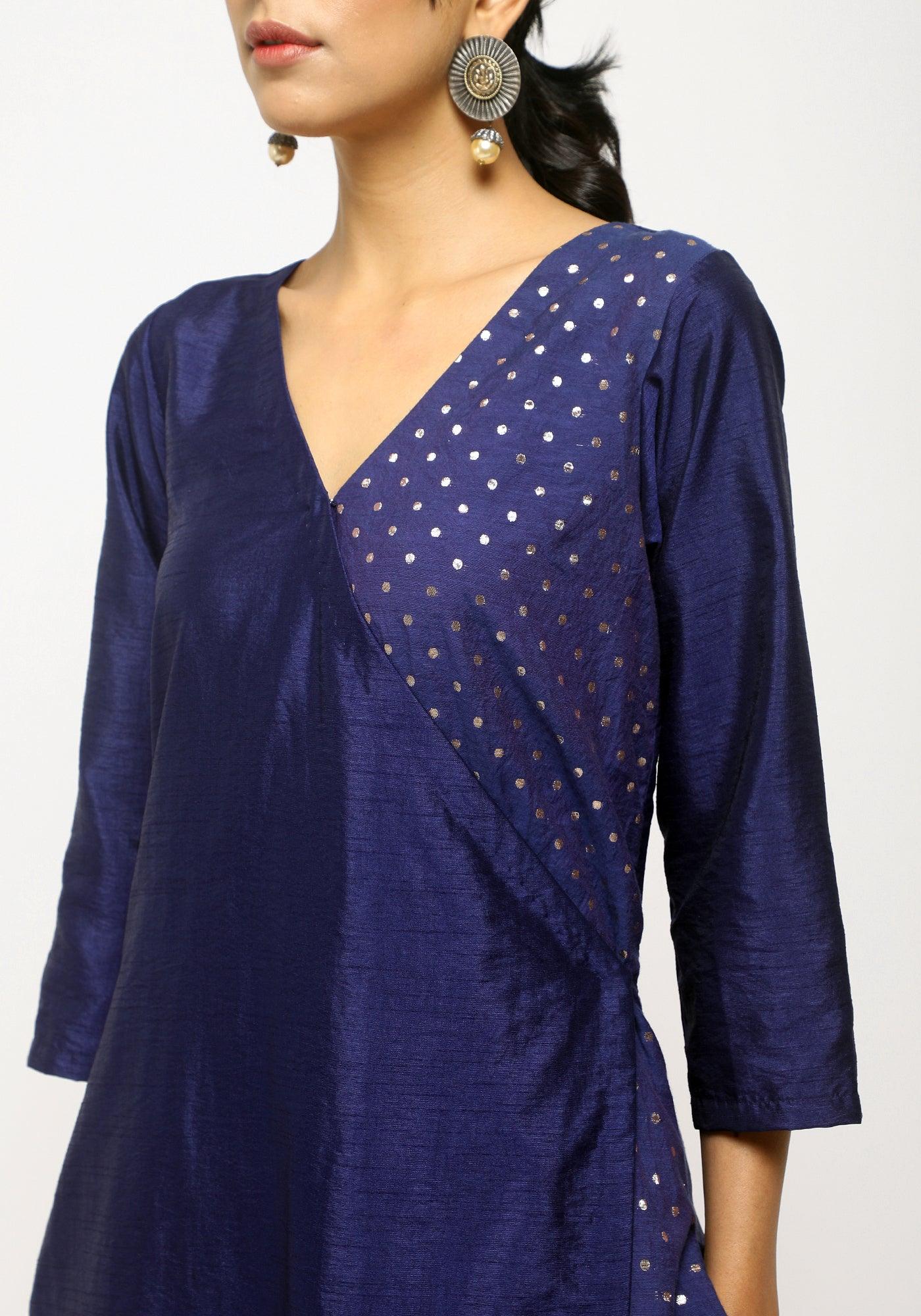 trueBrowns Blue Foil Angrakha Set - Distacart