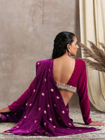 Thumbnail for trueBrowns Pink Velvet Lace Blouse - Distacart