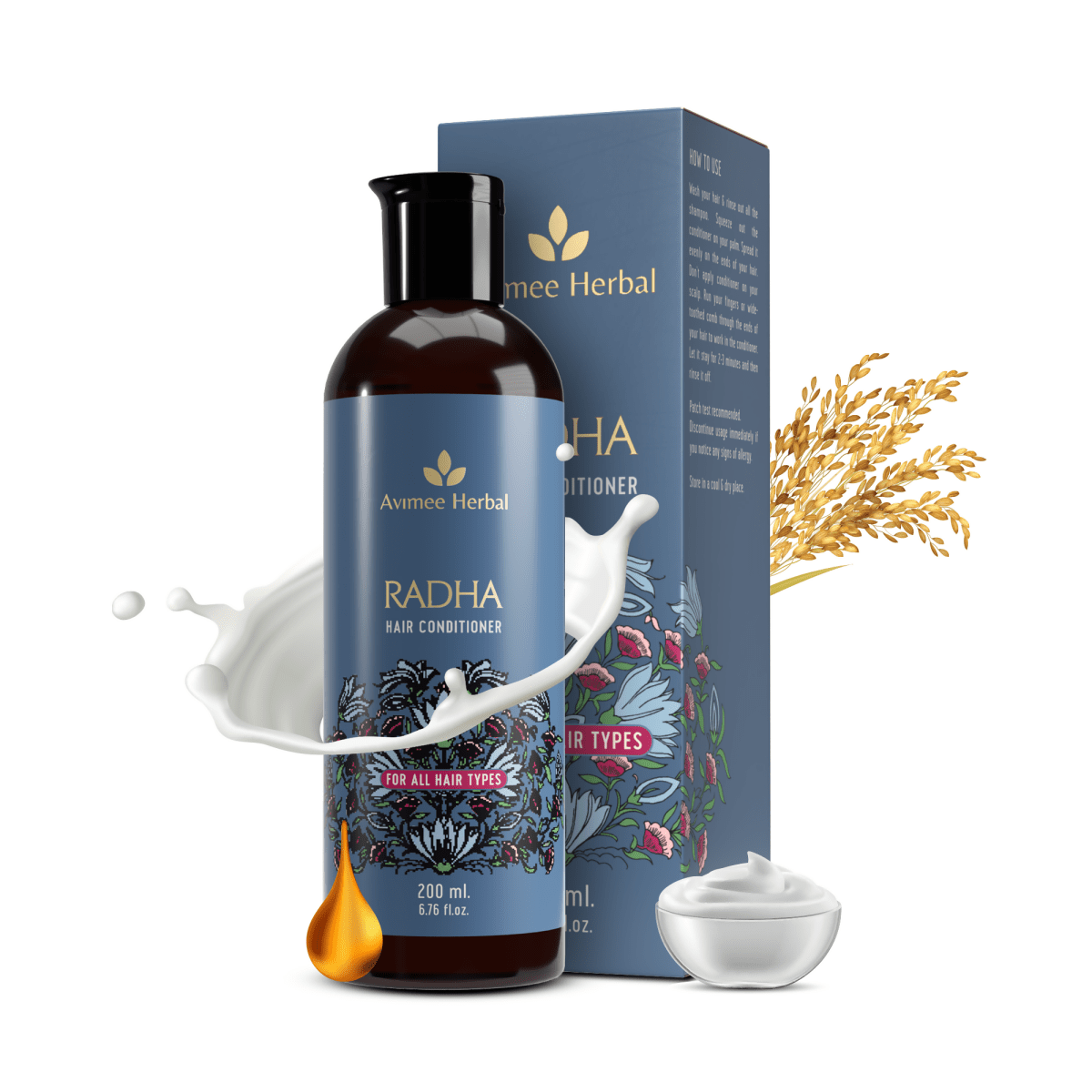 Avimee Herbal Anti Hair Fall Kit - Controls Hair Fall and Nourishes Hair Root, With Rosemary, Amla, Methi & Bhringraj - Distacart