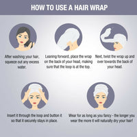 Thumbnail for Nykaa Naturals Microfiber Hair Wrap for Frizz Free & Shiny Hair - Grey - Distacart