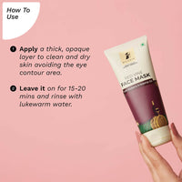 Thumbnail for Pilgrim Anti Ageing Red Vine Face Mask with Mulberry Extracts & Rosehip Oil For Glowing Skin, De-Tan, Dark Spots, Blackheads Removal - Distacart
