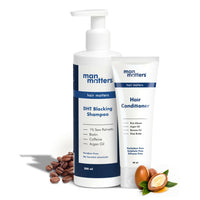 Thumbnail for Man Matters Anti Hair Fall Shampoo and Conditioner Combo - Helps in Deep Nourishment and Frizz Free Hair, Sulphate & Paraben Free