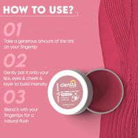 Thumbnail for Clensta Lip Cheek Tint - Berry Bliss with Goodness of Vitamin E & Castor Oil - Distacart