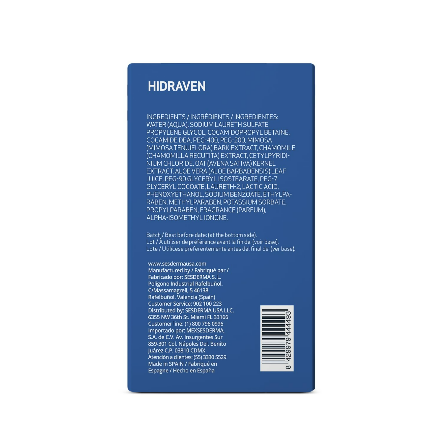 Sesderma Hidraven Foamy Soap Free Cream - Distacart