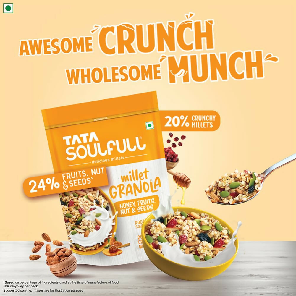 Tata Soulfull Millet Granola (Honey, Fruits, Nuts & Seeds) - Distacart