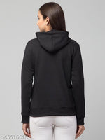 Thumbnail for PAVONINE Black Color Butterfly-Design Pullover Hoodie Sweatshirt For Girls - Distacart