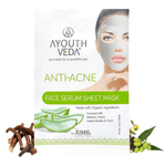 Thumbnail for Ayouthveda Anti Acne Face Serum Sheet Mask - Distacart