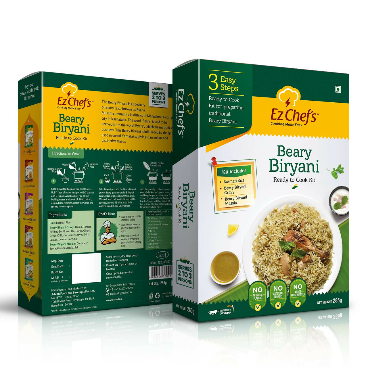 Ez Chef's Beary Biryani Kit - Mangalore's Famous Biryani - Distacart