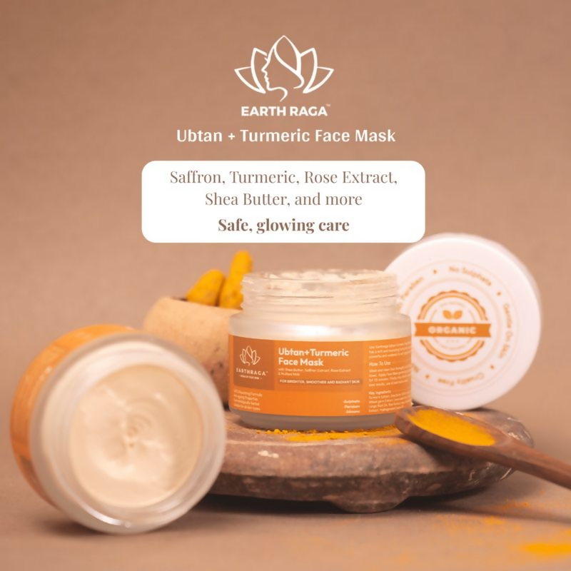 Earthraga Ubtan And Turmeric Face Mask - Distacart