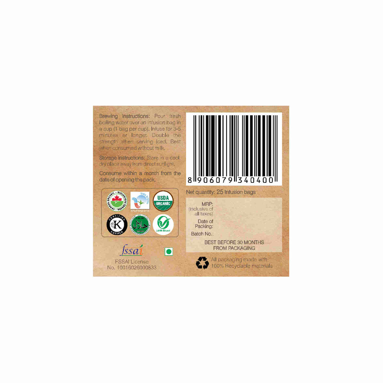 Organic Wellness Ow'real Sweet Neem Teabags - Distacart