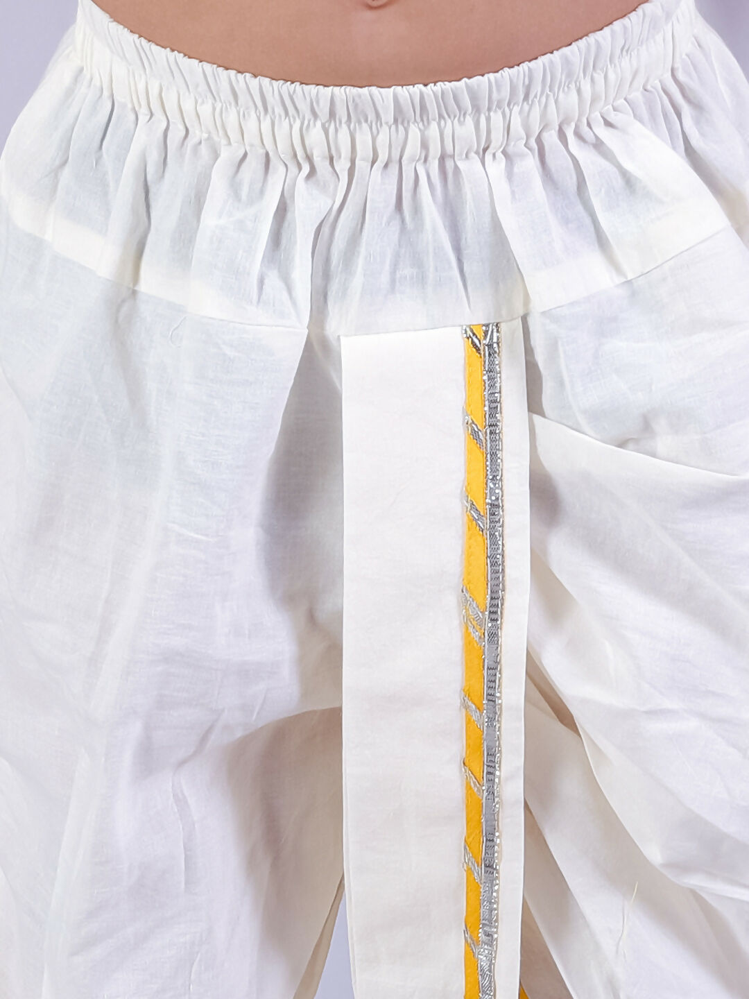 Lil Drama Janmashtami Pink Boys Cotton Kurta and White Dhoti Ethnic Set - Distacart