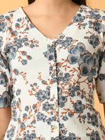 Thumbnail for Myshka Women's White Printed Party Top - Distacart