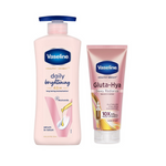 Thumbnail for Vaseline Healthy Bright Daily Brightening Body Lotion & Gluta-Hya Dewy Radiance Serum-In-Lotion Combo - Distacart