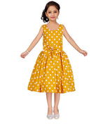 Thumbnail for Asmaani Kids Party Wear Stylish Dresses, Perfect for Parties, Functions & Vacations - Yellow