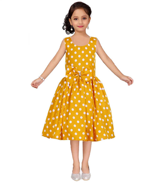 Asmaani Kids Party Wear Stylish Dresses, Perfect for Parties, Functions & Vacations - Yellow