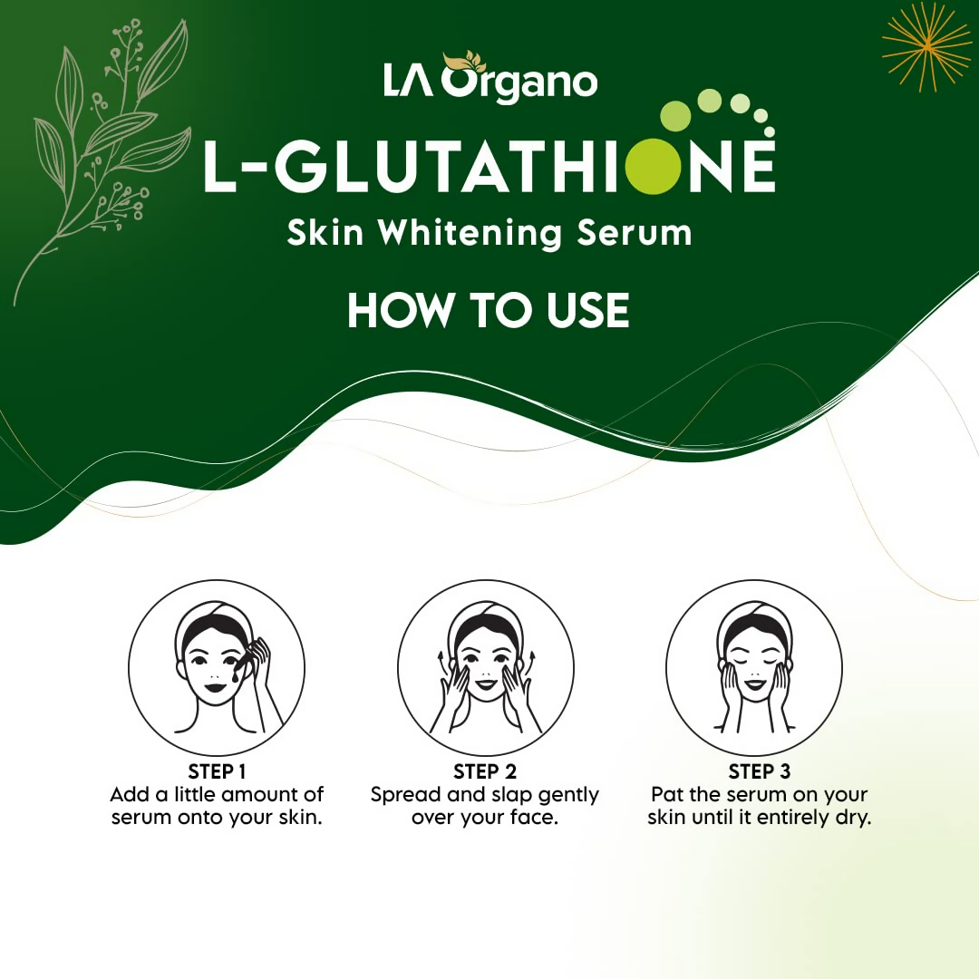 LA Organo L-Glutathione Serum For Skin Whitening - Distacart
