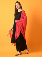 Thumbnail for Myshka Women's Black Solid Anarkali Party Kurta Set With Dupatta - Distacart