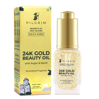Thumbnail for Pilgrim 24K Gold Beauty Oil For Glowing Skin, Deep Nourishing, Anti Aging, Make Up Primer - Distacart