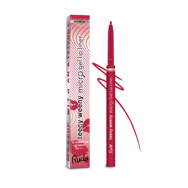 Rude Cosmetics Teeny Weeny Micro Gel Lip Liner - Seeing Red - Distacart