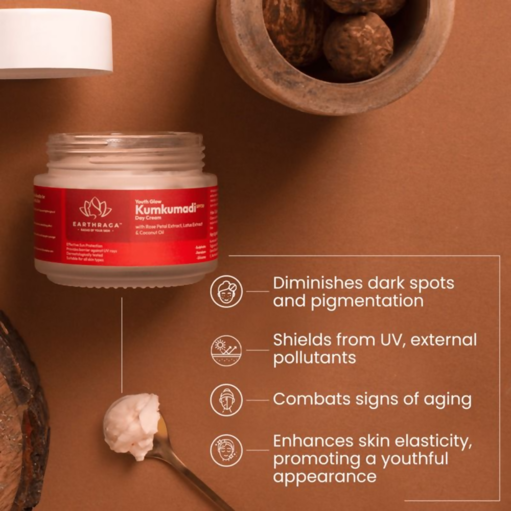 Earthraga Kumkumadi Day Cream SPF 30 - Distacart