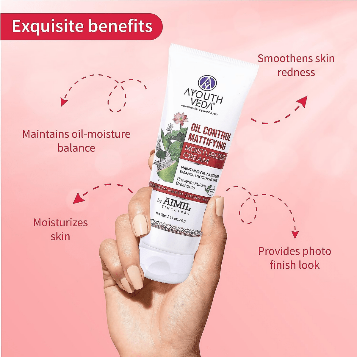 Ayouthveda Oil Control Mattfying Moisturizer Cream - Distacart