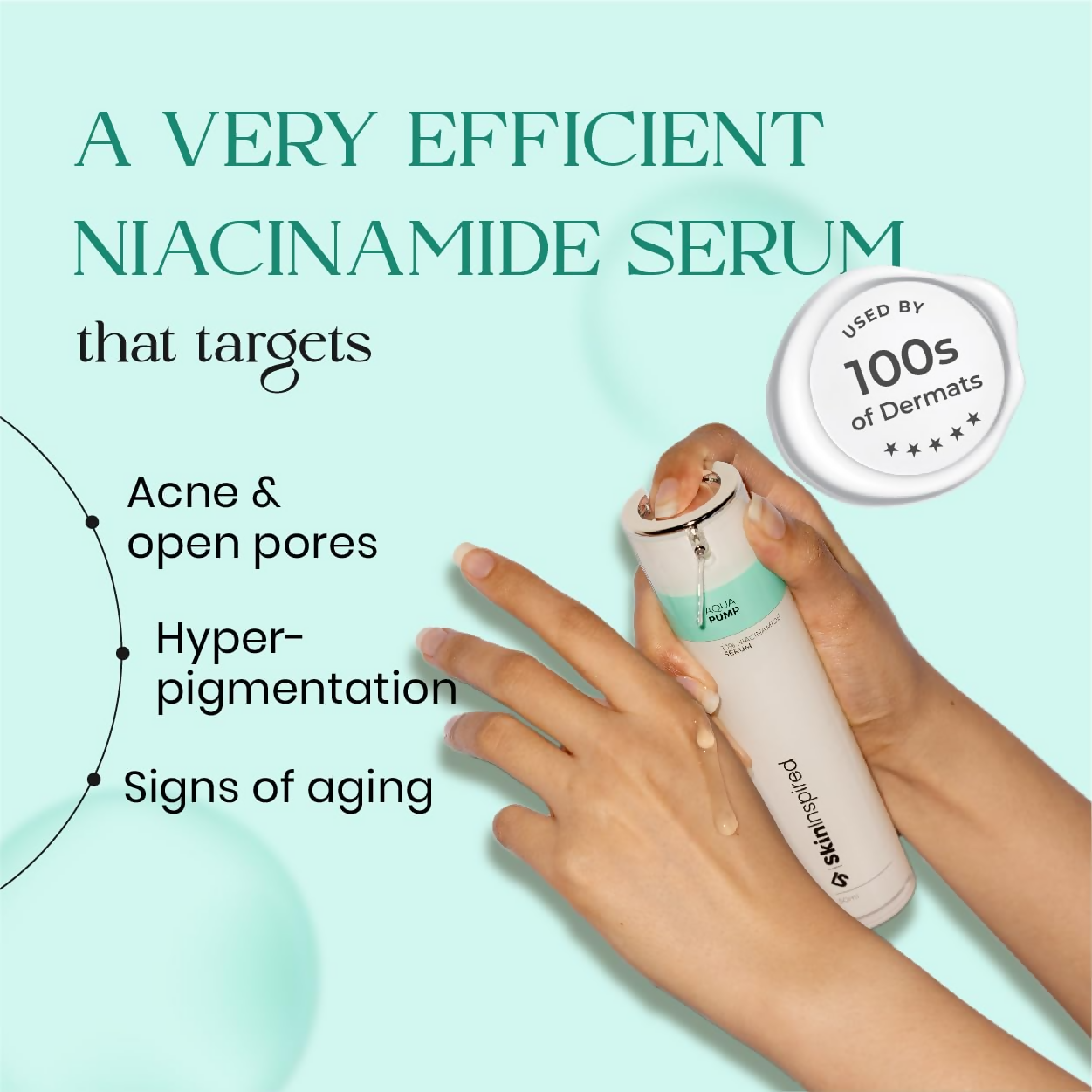 SkinInspired Aqua Pump 10% Niacinamide Face Serum - Distacart