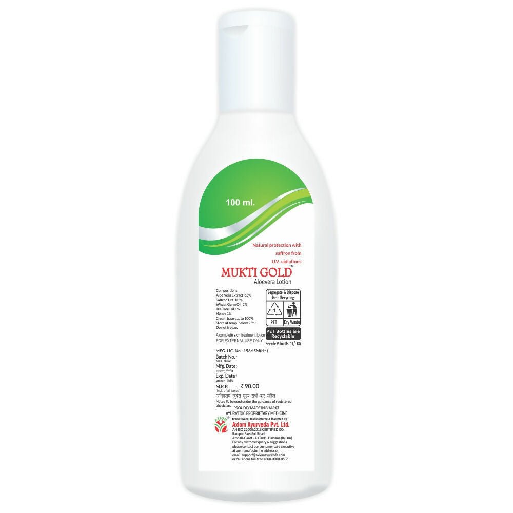Axiom Mukti Gold Aloevera Lotion