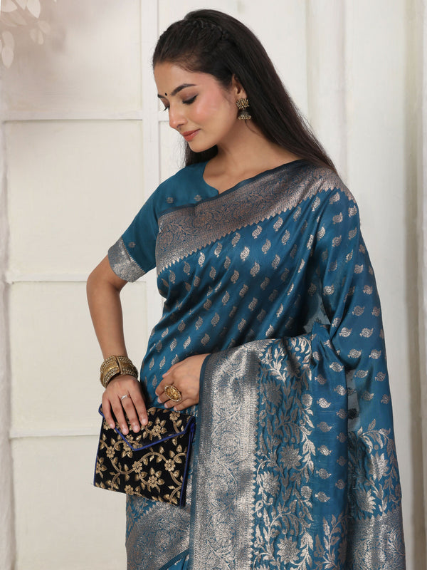 Astita Lichi Silk Light Pink Saree