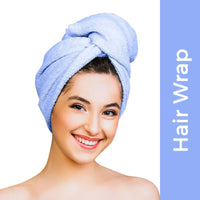 Thumbnail for Nykaa Naturals Microfiber Hair Wrap for Frizz Free & Shiny Hair - Blue - Distacart