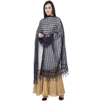 Thumbnail for A R SILK Cotton Square Regular Dupatta Dark Gray Color Dupatta or Chunni