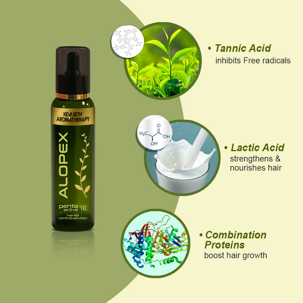 Keya Seth Aromatherapy Alopex Penta Active 10 For Hairfall Control Solution - Distacart
