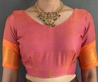 Thumbnail for NOZ2TOZ Women Cotton Silk Woven Ready To Wear Saree With Blouse Piece - Purple