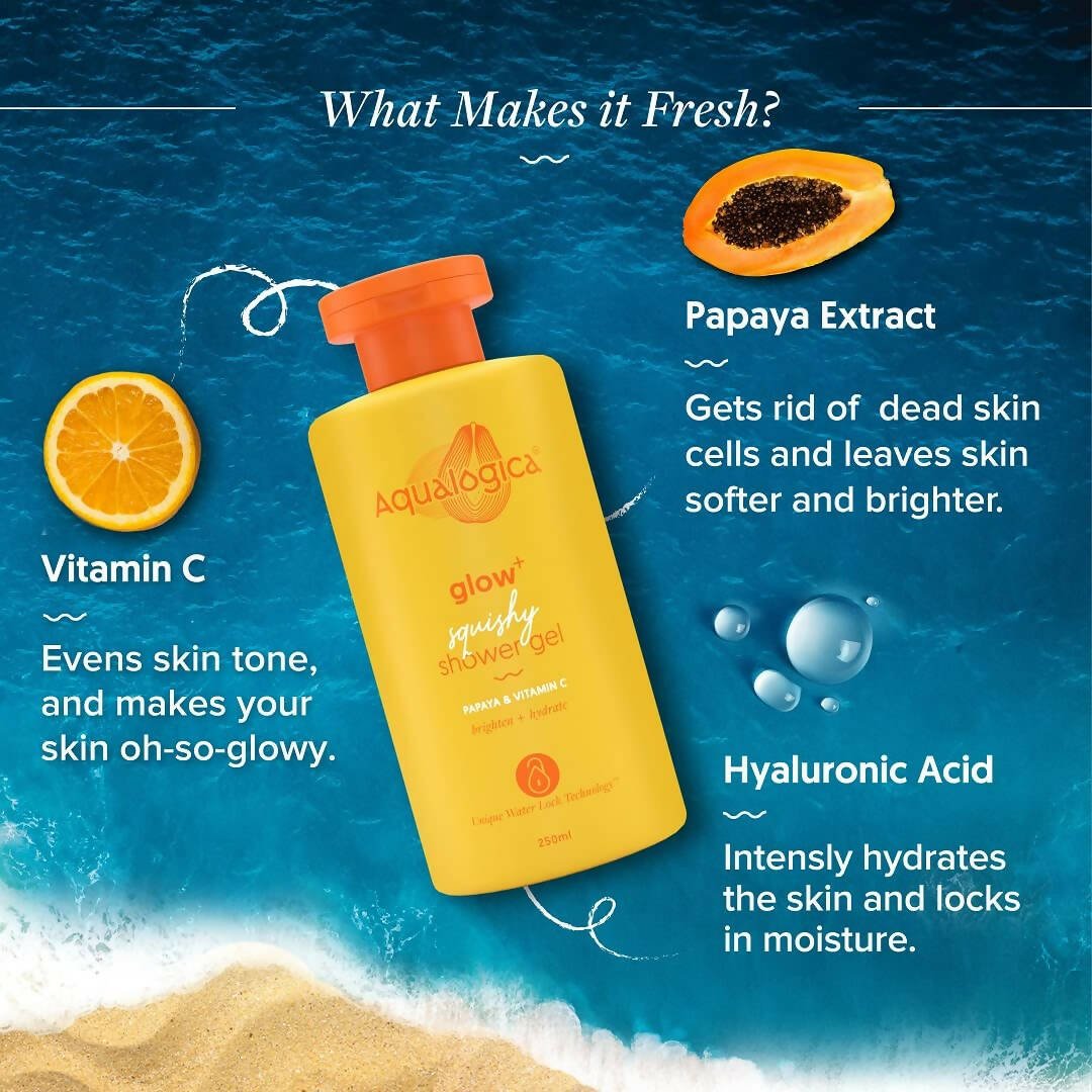 Aqualogica Glow+ Squishy Shower Gel - Distacart