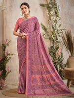 Thumbnail for NOZ2TOZ Women's Crepe Peach Printed Designer Saree With Blouse Piece - Distacart