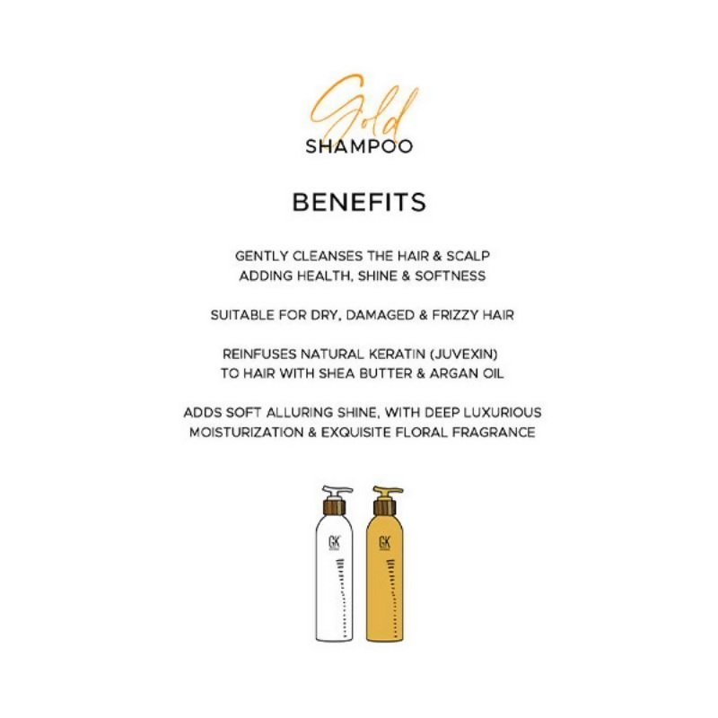 GK Hair Gold Shampoo for Luminous Hair - Distacart