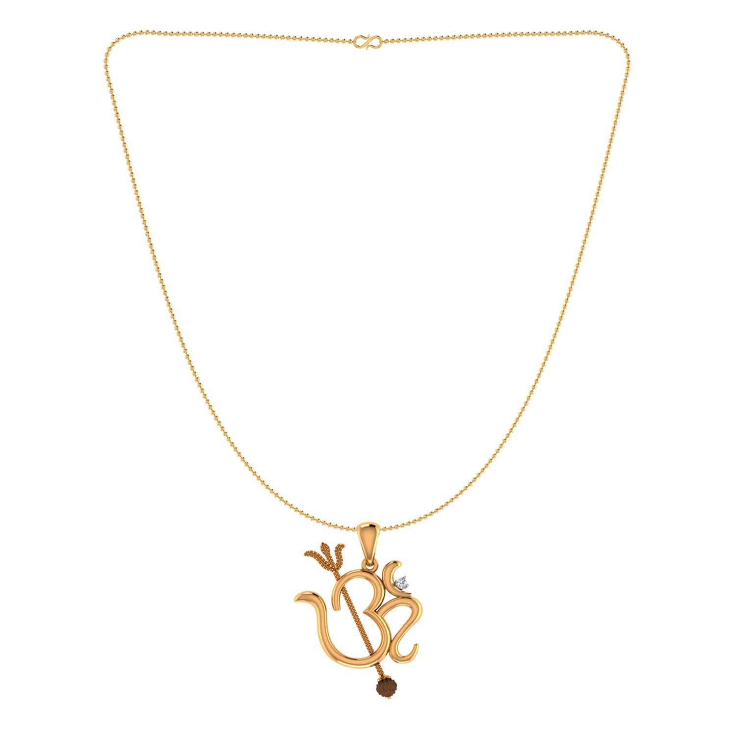 trueBrowns X Voylla Rudraksha Studded 'OM' Rakhi-Pendant - Distacart